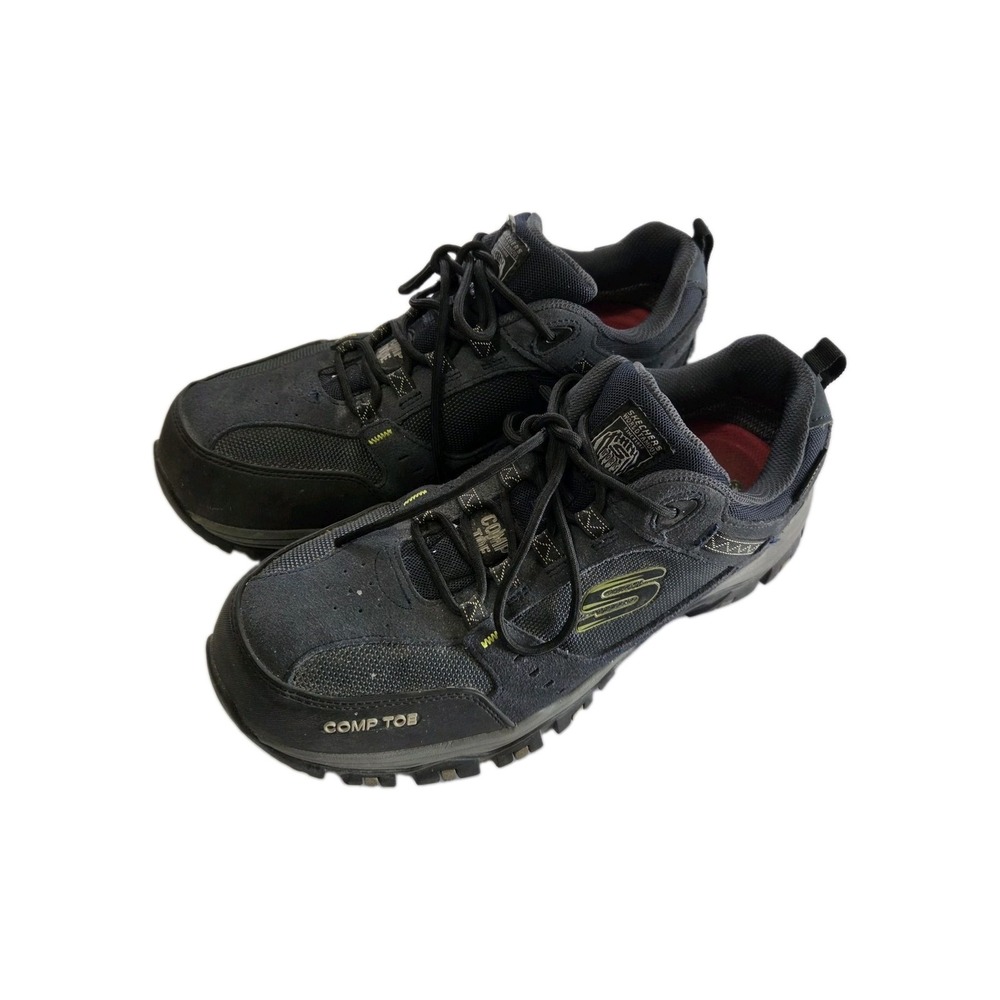 Skechers Men's Greetah Construction Shoe - Blue Black Size 10.5 Waterproof